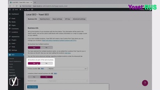 Yoast Local SEO - Как добавить общую бизнес информацию?