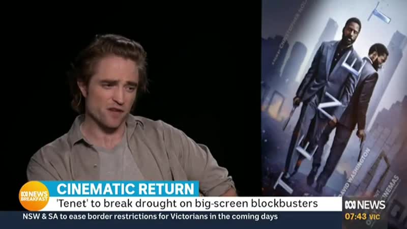 ABC News Breakfast ( Australia): Robert Pattinson and cast of Tenet