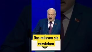 Lukaschenko  macht eine Ansage