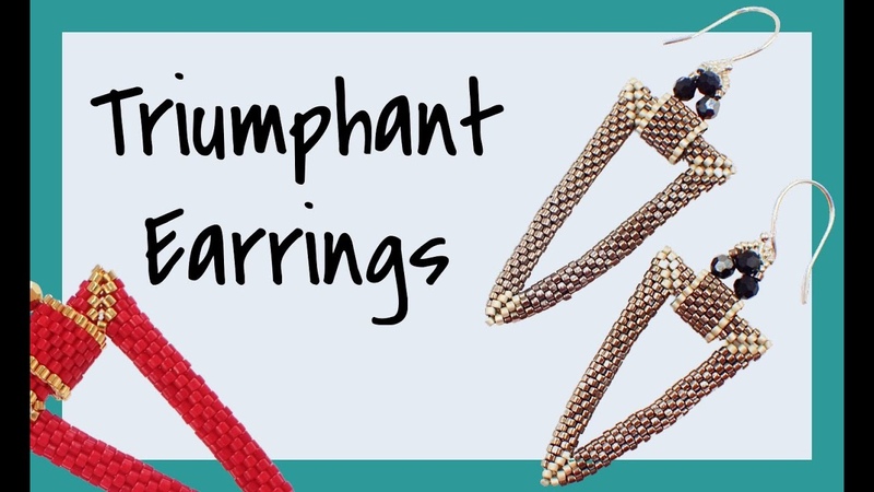 Triumphant Earrings ( Jewelry Making) Off the Beaded