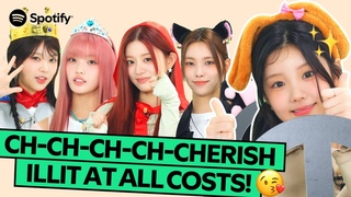 CC ILLIT proclaims their love for GLLIT over & over again Spotify Rookie-Thru