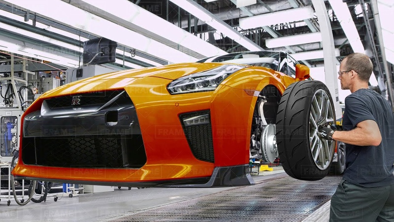 Inside the Insane Japanese Mega Factory Producing the Nissan GT R 35 Production
