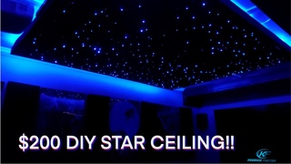 DIY Fiber Optic Star Ceiling for Less than $200 |  Home Theater Upgrade