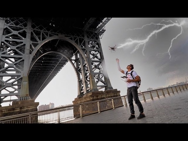 DRONE IN A LIGHTNING