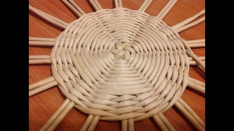26 КРУГЛОЕ ДНО с серединкой Цветочек. Мастер класс. DIY Circle Shaped
