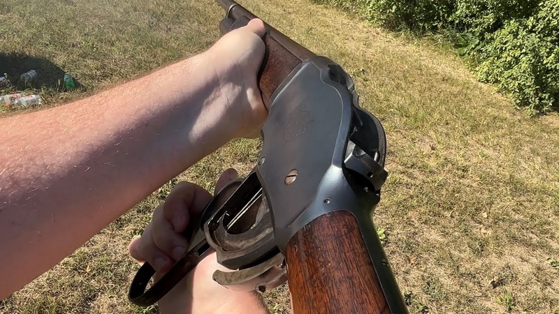Winchester 1901 lever action shotgun POV