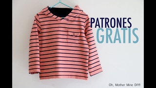 Costura para niños: Sudadera con capucha (patrones gratis)