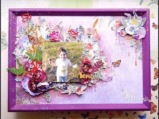 #ScrapMania_tm Панно фоторамка  Летний зной
