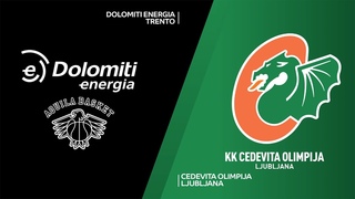 Dolomiti Energia Trento - Cedevita Olimpija Ljubljana Highlights | 7DAYS EuroCup, RS Round 4