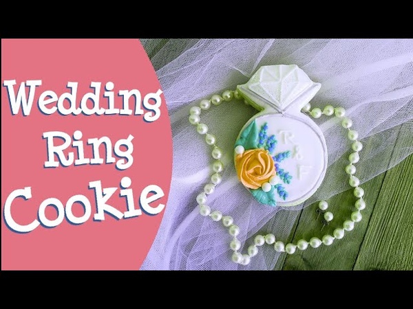 Wedding, Engagement Ring Cookie Decorating