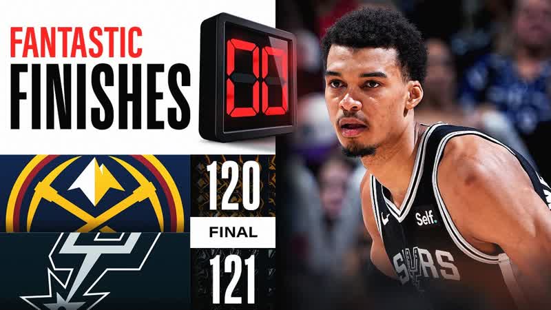 Final 5:53 MUST SEE ENDING Spurs vs Nuggets , April 12,