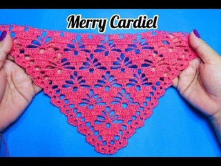 COMO TEJER ESTA BONITA PUNTADA PARA CHAL CROCHET