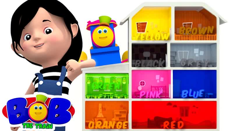 Colors Song, Learn Colors for Kids, Bob The Train Nursery Rhymes Baby Songs, Baby