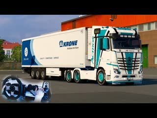 ETS 2 Mercedes New Actros (by Dotec)Рейс: Люблин (POL) - Белосток (POL)Logitech g27