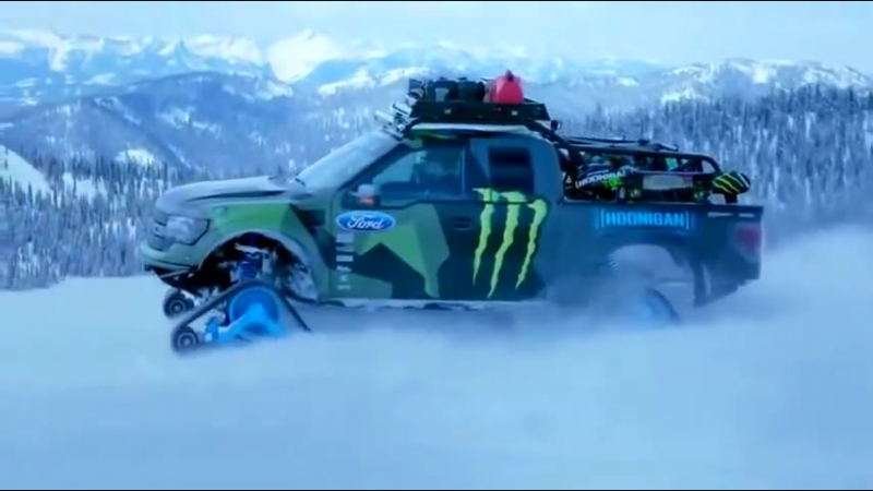 Italo disco 2015 D White Follow Me Ken Block snow truck