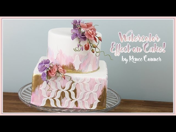 Boho Watercolor Cake, Renee