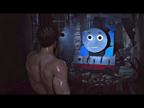 Resident Evil 2 Mr X Thomas Train Gameplay Mod VS Handsome