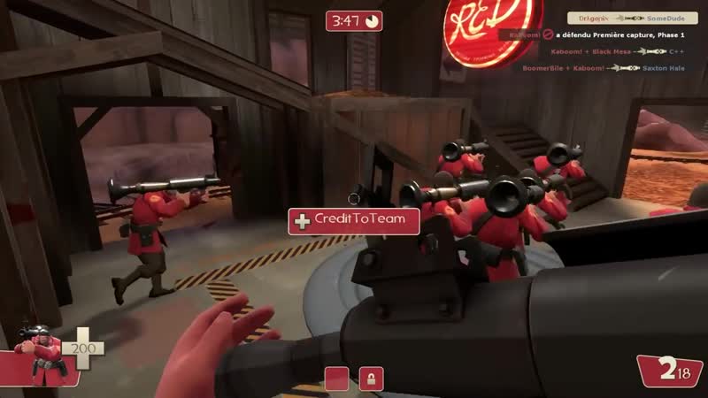 Tf2 bot battle 15 Soldier VS Spy (720p)