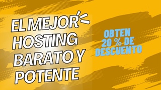 EL MEJOR HOSTING BARATO + DOMINIO GRATIS