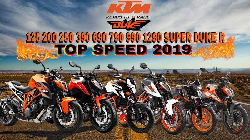 KTM Duke 125 200 250 390 690 790 990 1290 Super Duke R Top Speed