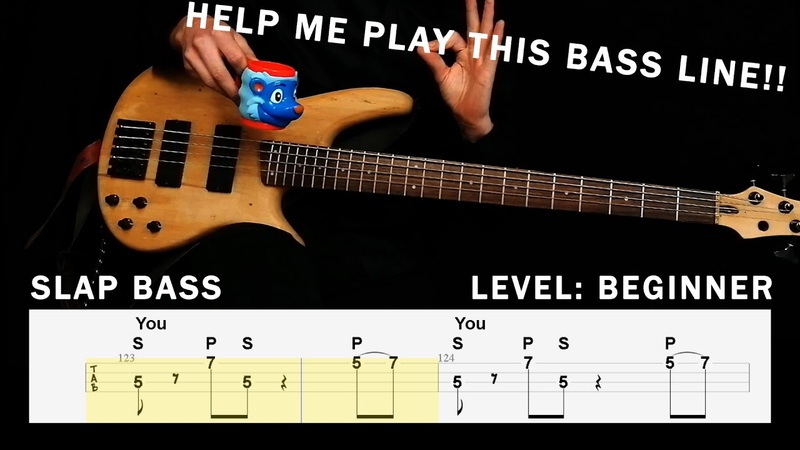 BEGINNER SLAP BASS call and response exercise (with