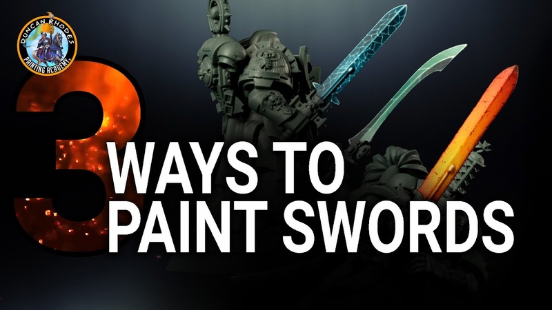 3 WAYS TO PAINT SWORDS Magma Crystalline
