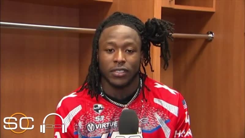 Alvin Kamara on Saints win vs. the Rams, joining Jim Brown in the record books, SC with