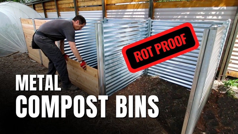 Building a Multibay Compost Bin with Metal DIY