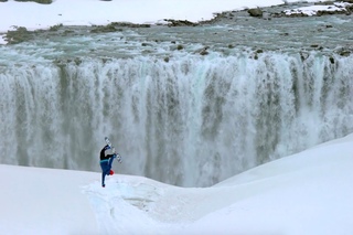 Riding Around Icelandic Waterfalls in sland Born