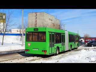 Молодечно. Поездка на автобусе МАЗ, Г/№ AK 5187-5, маршрут №6 ()