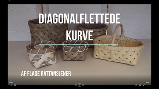 Diagonalflettede kurve af rattan