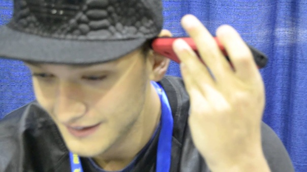 Cody Saintgnue talking to my little
