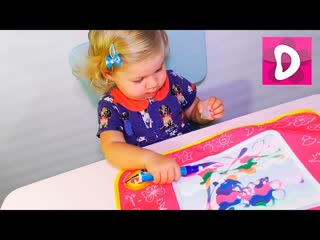 Рисуем Водой Аква Коврик Распаковка Water Toys Mat Playset Learn to Paint