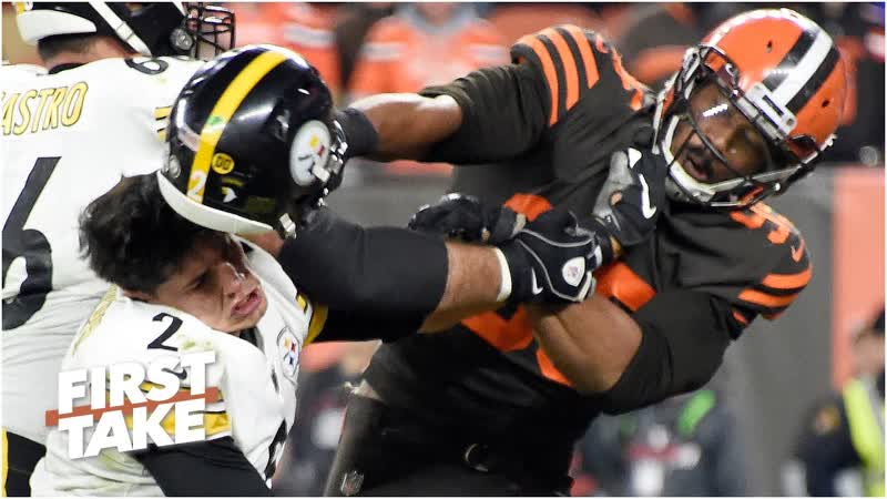 Reacting to Myles Garrett calling his fight vs. Mason Rudolph a small bump in the road, First