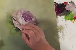 How to Paint a Rose Demo: Colors of Paint It Simply Part 4