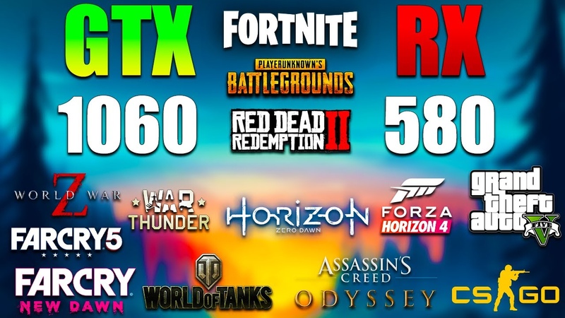 RX 580 8 GB vs GTX 1060 6 GB, + i3 10100 Gameplay, Test in 13 Games + Low vs