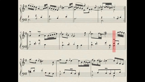 Aria da Capo Goldberg Variations Bach) complete with score. Kimiko Ishizaka,