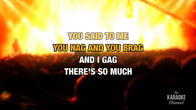 Shut Up in the style of Kelly Osbourne, Karaoke with
