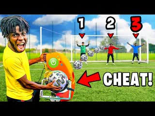 I Took 100 Shots vs. 3 Pro Goalkeepers.. but CHEATED (Football)