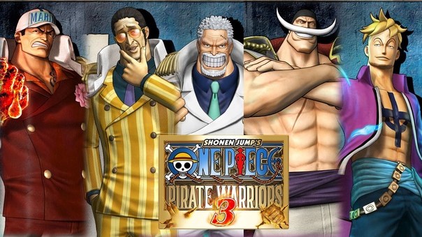 One Piece Pirate Warriors 3 Gameplay Garp, Akainu, Kizaru, Whitebeard, Marco, ワンピース