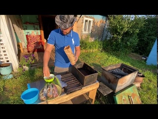 Коптим скумбрию и форель, жарим крылья BBQ и ребра